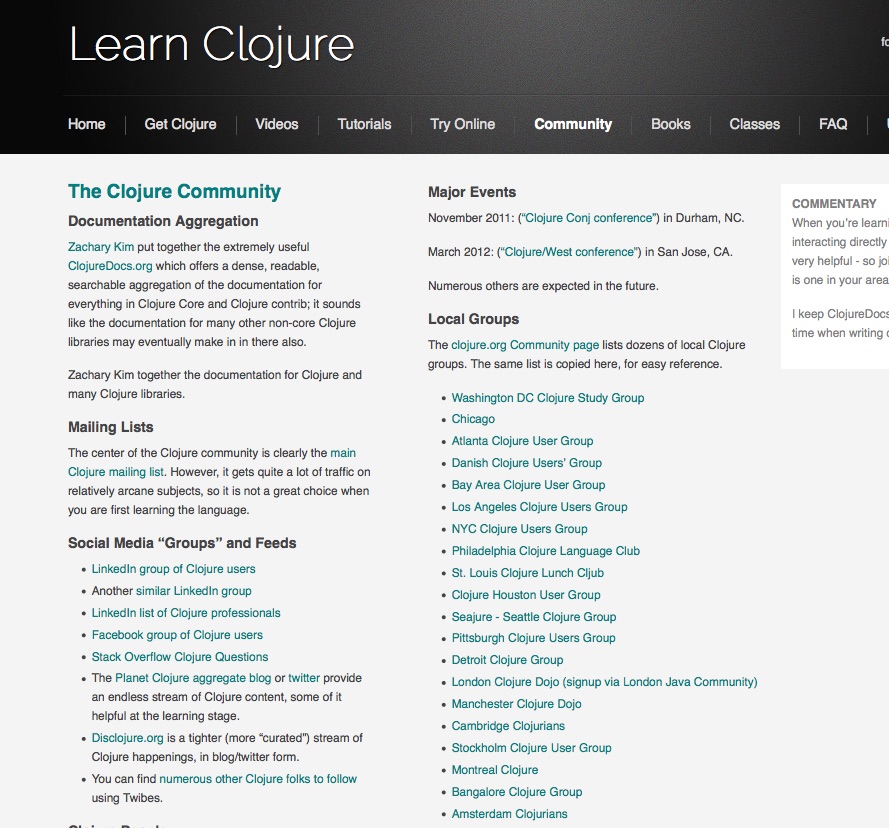 Learn Clojure