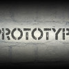 Rapid Prototyping prototype stencil print on the grunge white brick wall